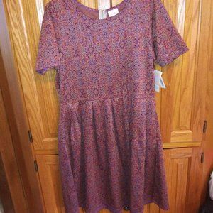 Purplish Red Lularoe Amelia 3xl